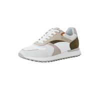 MARCO TOZZI Sneaker da Uomo Soletta Estraibile Pelle alla Moda, Bianco (White Comb), 43 EU