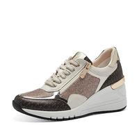 MARCO TOZZI sneaker donna con zeppa per il tempo libero color beige (cream comb) 37 EU