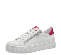 MARCO TOZZI Sneakers Donna Basse con Lacci e Zip, Multicolore (White Pink), 37 EU