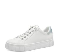 MARCO TOZZI Sneakers Donna Basse con Suola Grossa con Lacci, Bianco (White Comb), 38 EU