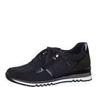 MARCO TOZZI Sneakers Donna Basse Eleganti con Lacci e Zip, Nero (Black Copper), 38 EU