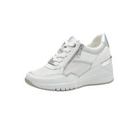 MARCO TOZZI Sneakers Wedge Donna con Zip Vegane, Bianco (White Comb), 41 EU