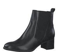 MARCO TOZZI Stivaletti Chelsea Donna in Pelle con Tacco, Black, 41 EU