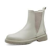 MARCO TOZZI Stivaletti Chelsea Donna in Pelle Sintetica Bassi, Cream, 39 EU