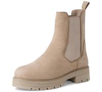 MARCO TOZZI Stivaletti da Donna con Zip e Slip 2-25461-43, Tortora Nubuck, 38 EU