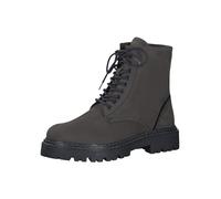 MARCO TOZZI stivaletti da donna in pelle con allacciatura e zip color marrone (anthracite n.c) 37 EU