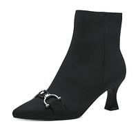 MARCO TOZZI Stivaletti Donna a Punta con Tacco Eleganti, Black, 39 EU