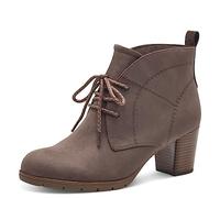 MARCO TOZZI Stivaletti Donna con Lacci Eleganti con Tacco a Blocco, Pepper Comb, 38 EU