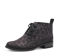 MARCO TOZZI Stivaletti Donna con Lacci senza Tacco Bassi, Leo Dk.Grey, 38 EU