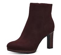 MARCO TOZZI Stivaletti Donna con Tacco Eleganti con Zip, Bordeaux Comb, 40 EU