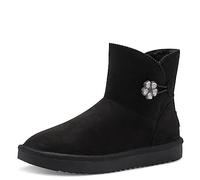 MARCO TOZZI Stivaletti Donna senza Tacco Boots Foderati, Black, 42 EU