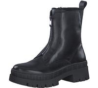 MARCO TOZZI Stivaletti Donna senza Tacco in Pelle Zeppa, Black, 36 EU