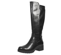 Marco Tozzi Stivali Al Ginocchio Con Tacco Largo Nero - Donna Scarpe Stivali