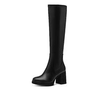 MARCO TOZZI Stivali Alti Donna con Tacco al Ginocchio Eleganti, Black, 40 EU