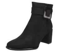 Marco Tozzi Tronchetti In Etssuto Con Tacco Nero - Taglia 39 [24.5cm] Scarpe
