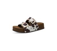 Marco Tozzi Mule da Donna in Tessuto con Morbido Plantare Feel Me Fodera Morbida alla Moda, Beige (Cow), 42 EU