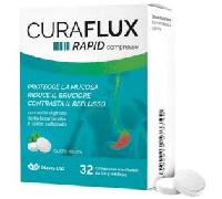 Marco Viti CURAFLUX RAPID Compresse Masticabili 32 pz - Con Sodio Alginato, Bicarbonato e Calcio Carbonato, Sollievo Rapido da Reflusso, Bruciore, Iperacidità, Gusto Menta, Ideale per Digestione