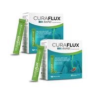 Marco Viti CURAFLUX RAPID doppio pack Sospensione Orale 30 Stick Pack da 10 ml - Con Sodio Alginato, Bicarbonato e Calcio Carbonato, Sollievo Rapido da Reflusso, Bruciore, Iperacidità, Digestione