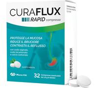 Marco Viti Curaflux Rapid – Compresse masticabili 32 pz – Sodio alginato, bicarbonato, gusto menta