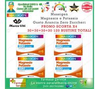 Marco Viti Massigen Magnesio e Potassio Zero Zuccheri 120 Buste Promo Scorta x 4