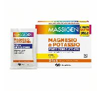 Massigen Magnesio e Potassio Forte Zero Zuccheri 30 bustine - Integratore Alimentare
