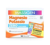 Massigen Magnesio e Potassio Zero Zuccheri 30 bustine - Integratore Alimentare