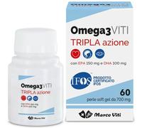Omega 3 viti tripla azione 60 perle marco viti
