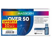 Marco Viti Massigen Over 50 - Integratore per stanchezza fisica e mentale, 10 flaconcini da 25 ml
