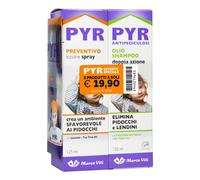 Marco Viti Pyr Olio Shampoo Antipediculosi + Lozione Spray Preventiva + Pettine