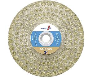 MARCRIST Diamante Disco abrasivo CGF750 125 mm 3 in 1