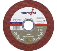 Marcrist Dischi da taglio 125 x 1 mm, in acciaio inox, ultra sottili, forma dritta, 25 pezzi