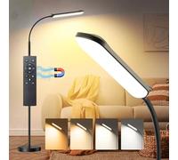 Marctronic Lampada LED da Terra Moderna, 18W 1800LM Piantana da Salotto con Telecomando & Tocco, Design Flessibile a Collo d'Oca, Protezione Occhi, Lampada Alta da Salotto per Camera da Letto, Ufficio