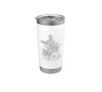 Marcus Aurelius Batteria Tamburo Bicchiere termico in acciaio inox doppia parete