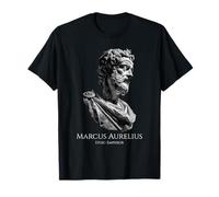 Marcus Aurelius Statue Bust Stoic Emperor Roman Philosophy Maglietta