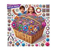 Marcus Gerardo elastici Loom Set XXL - Set di 21.500 elastici Loom - Kit Mega di fasce Loom Twister per creazioni infinite. Kit Braccialetti Fai da Te per Bambina Ideale per Creare Braccialetti Unici