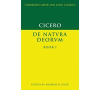 Marcus Tullius Cicero Cicero: De Natura Deorum Book I (Tascabile)