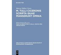 Marcus Tullius Cicero Scripta Quae Manserunt Omnia, fasc. 19 (Tascabile)