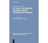 Marcus Tullius Cicero Scripta Quae Manserunt Omnia, fasc. 22 (Copertina rigida)