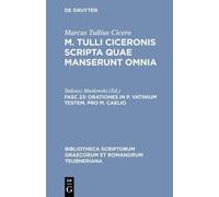 Marcus Tullius Cicero Scripta Quae Manserunt Omnia, fasc. 23 (Copertina rigida)