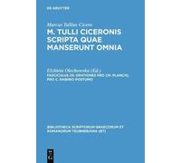 Marcus Tullius Cicero Scripta Quae Manserunt Omnia, fasc. 25 (Copertina rigida)