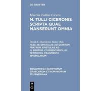 Marcus Tullius Epistulae ad Quintum fratrem, Epistulae ad M. (Copertina rigida)