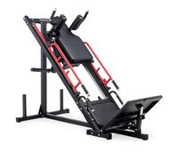 Marcy Hack Squat e Leg Press Machine in stile commerciale con barra di sicurezza a 4 livelli, attrezzatura per l'allenamento della forza della parte inferiore del corpo a doppia funzione per uso