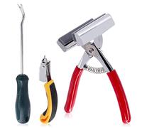 Mardatt 3 pinze resistenti per tela e rimozione di graffette e pinze, in lega di alluminio, con manico in gomma a molla, per allungare la pittura a olio