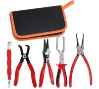 Mardatt Fuel Line Disconnect Pliers Set di 5 pinze per tubo del carburante, pinze per la rimozione del tubo, sella del filtro del carburante da 9", pinze di separazione da 80°, clip per tubo