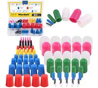 Mardatt Kit assortito di tappi conici in gomma siliconica e tappi protettivi per resistere alle alte temperature, per verniciatura a polvere, anodizzazione, riparazione, mascheratura, spruzzatura, 80