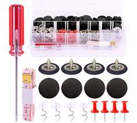 Mardatt,Kit di riparazione per headliner con pulsante di riparazione per auto, riparazione, per interni auto, soffitto, per tutte le auto, colore: nero, 152 pezzi