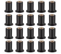 Mardatt Rubber Well Nuts Kit, 20 pezzi M5 Neoprene Well Dadi in Neoprene Expansion Ottone Dadi Gomma di Espansione Ottone Rame Bulloni Onda Dado Parabrezza