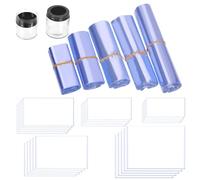 Mardatt Set di 500 sacchetti termorestringenti in PVC trasparente in 5 misure, sacchetti termorestringenti per sapone, sacchetti usa e getta per scarpe, sacchetti per imballaggio per scarpe, regalo