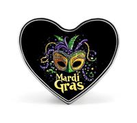 Mardi And The Gras Carino Spilla Distintivo A Forma di Cuore Pin Cappello Abbigliamento Gioielli Accessori Regali per Festa di Nozze