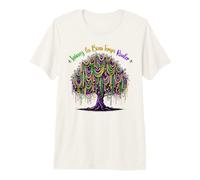 Mardi Gras Bead Tree Carnival New Orleans 2024 da Donna Maglietta Premium